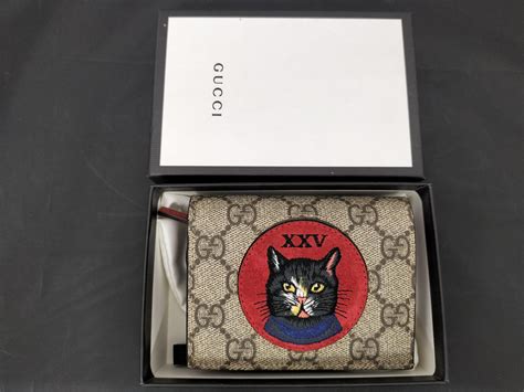 gucci mystic cat card case|Gucci/Bifold Wallet 499380 Mystic Cat Card Case With Coin Bill .